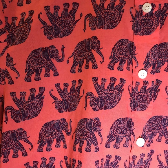 J Crew Elephant Print Tie Front Shirt - Picture 11 of 11
